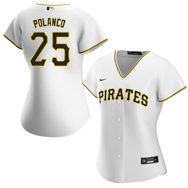 Nike Women #25 Gregory Polanco Pittsburgh Pirates Baseball Jerseys Sale-White